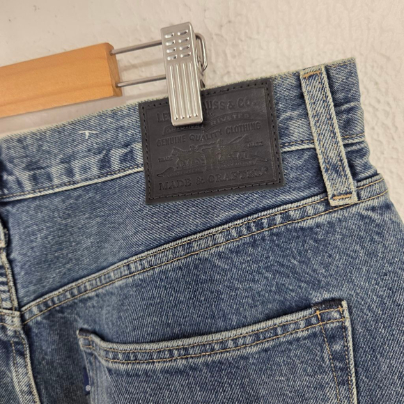 Levi's Column Jean coastal blue dark wash straight leg women's size 31 / 27 - Picture 6 of 9